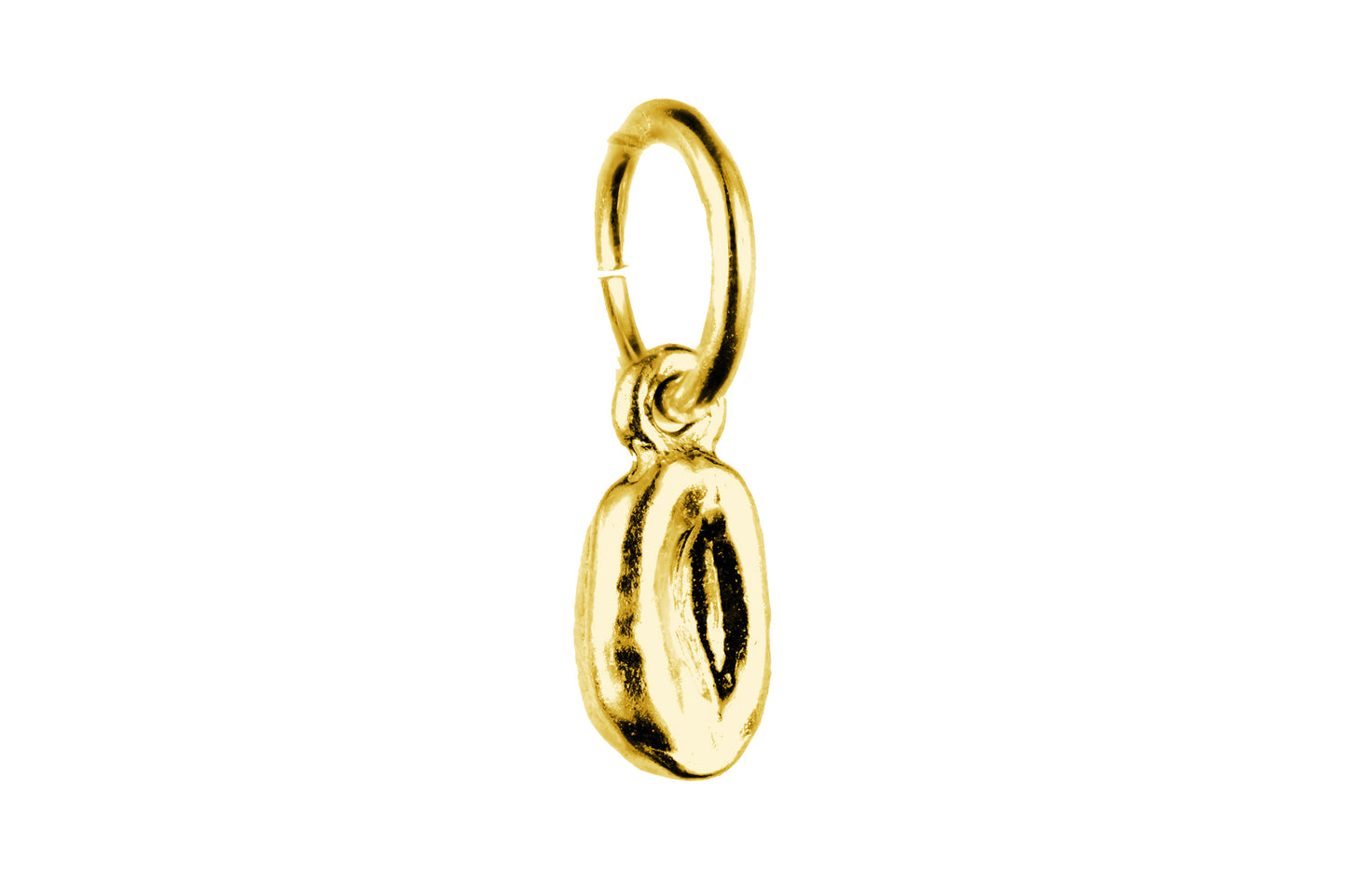 Yellow gold Coffee Bean charm.