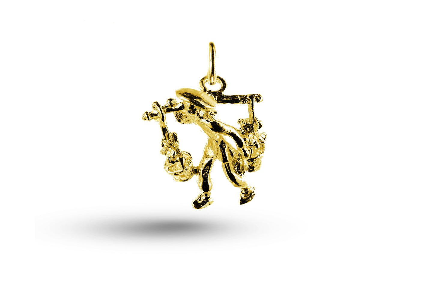 Yellow gold Farmer charm.