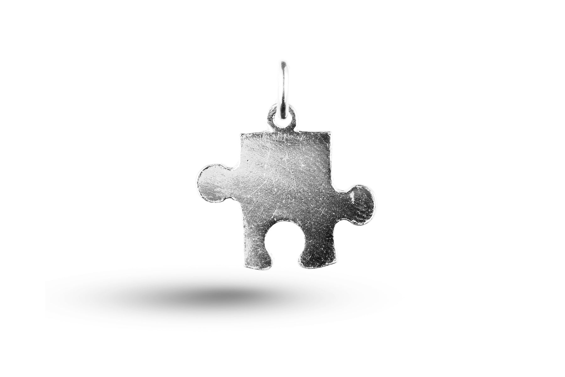 White gold Jigsaw Piece charm.