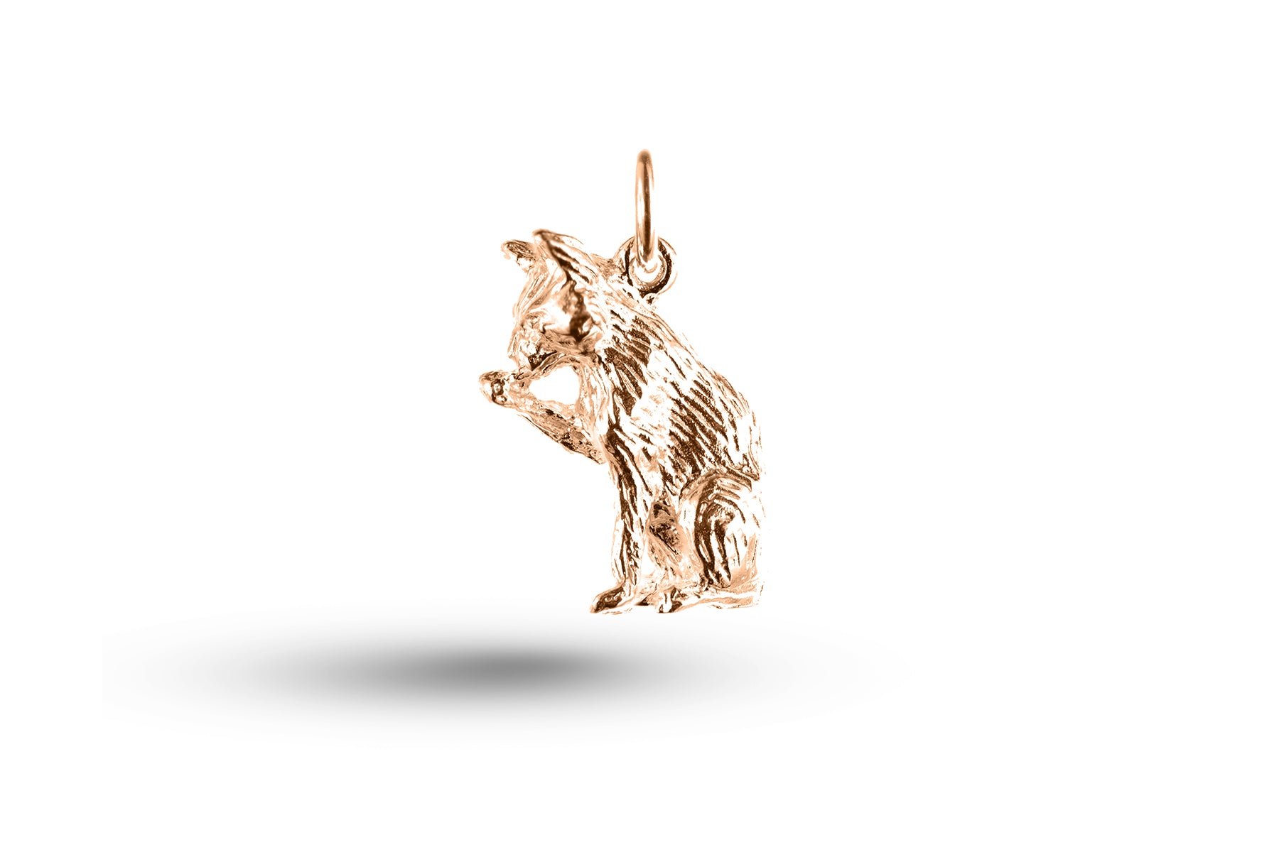 Rose gold Large Cat charm.