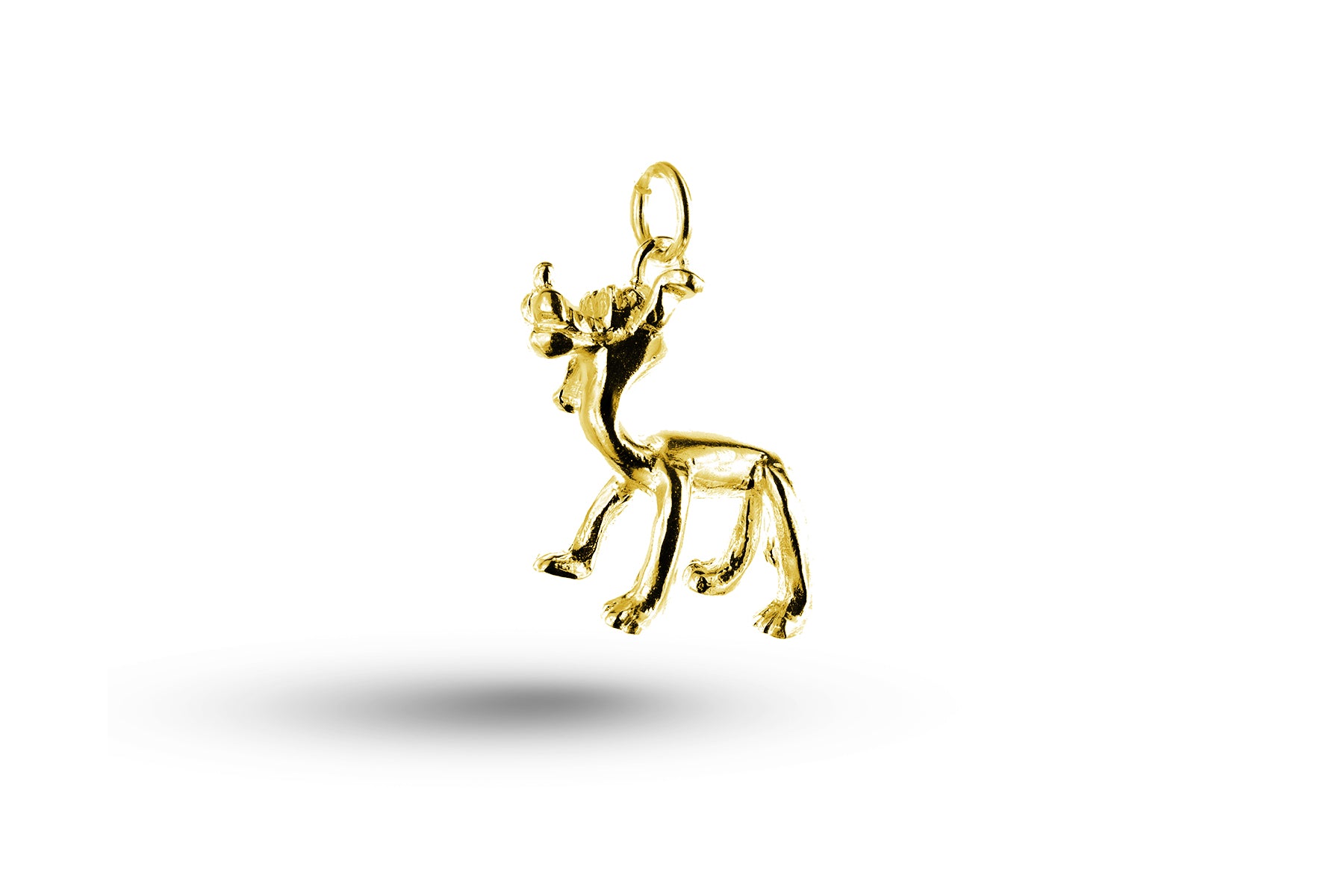 Luxury yellow gold Cartoon Dog charm.