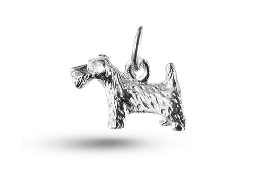 White gold Scottie Dog charm.