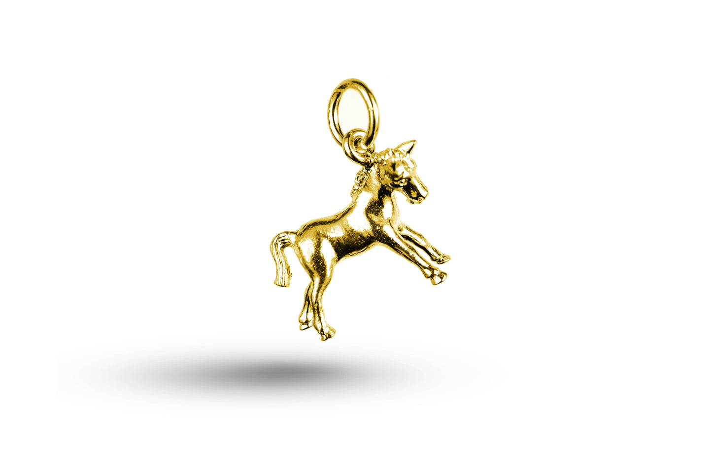 Yellow gold Pony charm.