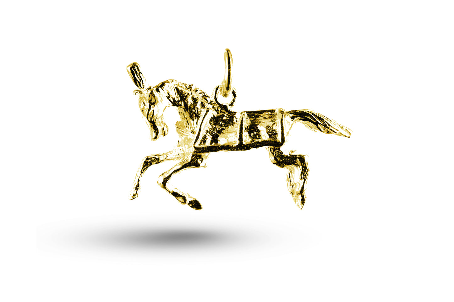 Yellow gold Circus Horse charm.