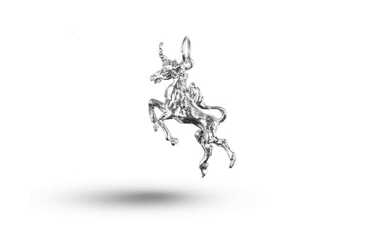White gold Unicorn charm.