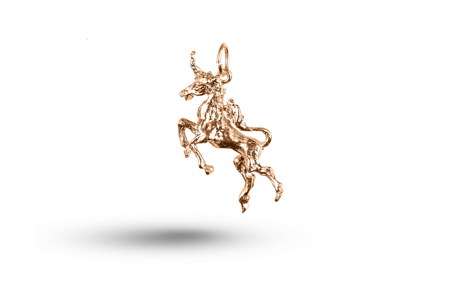 Rose gold Unicorn charm.