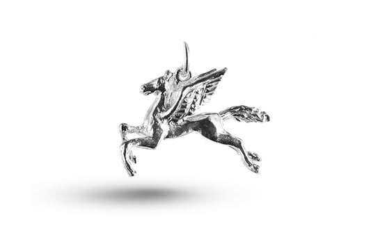 White gold Pegasus charm.