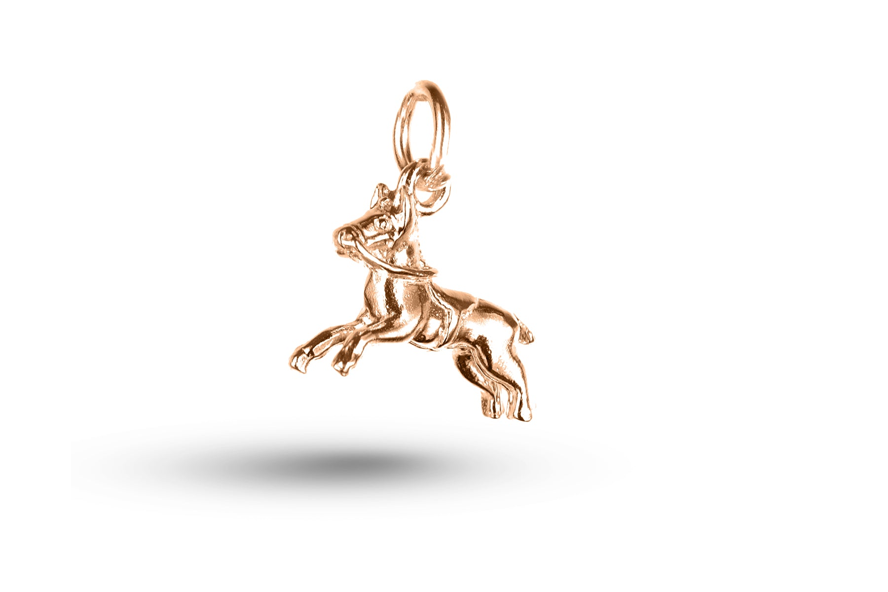 Luxury rose gold Carousel Horse charm.