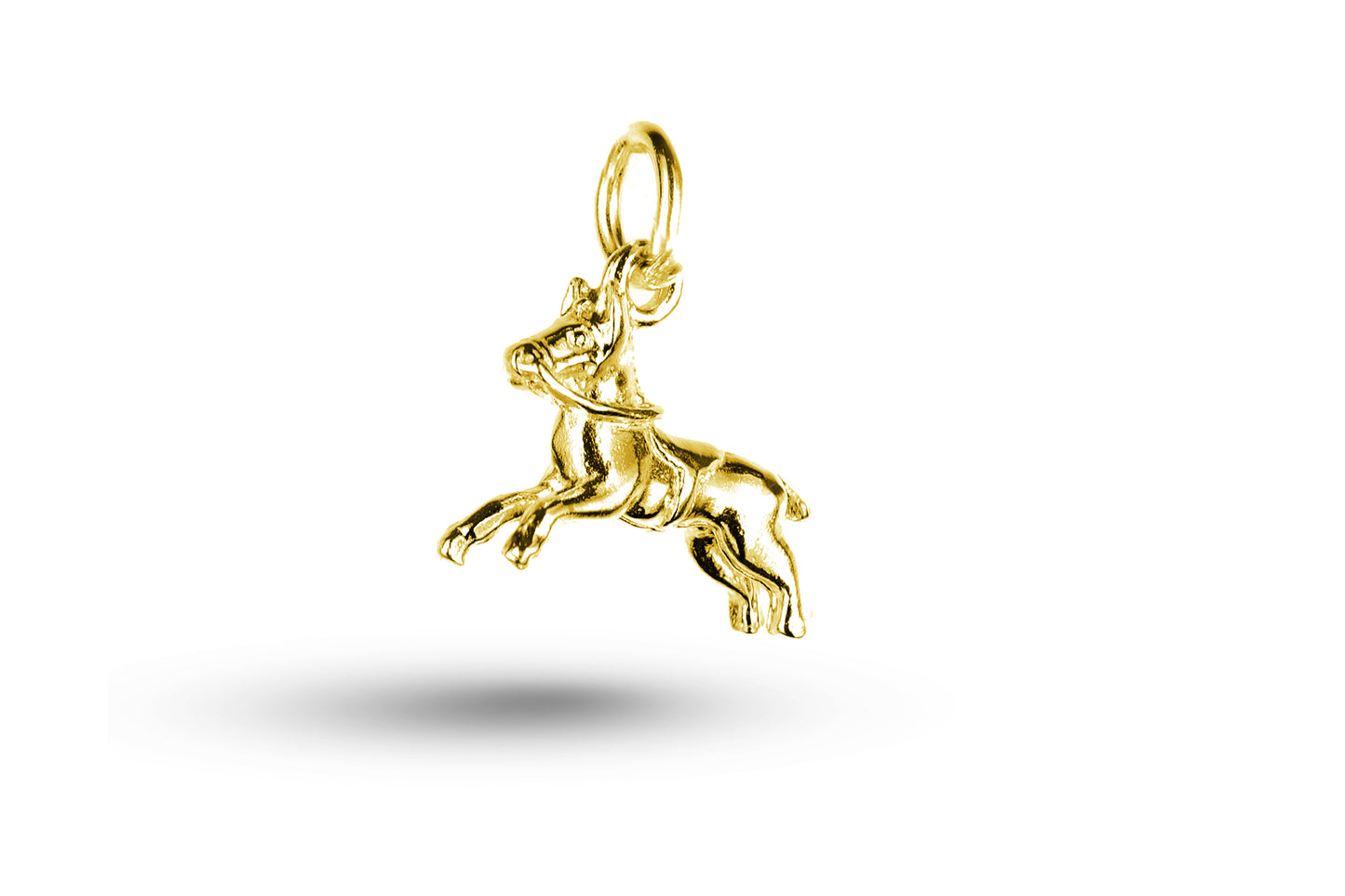 Luxury yellow gold Carousel Horse charm.
