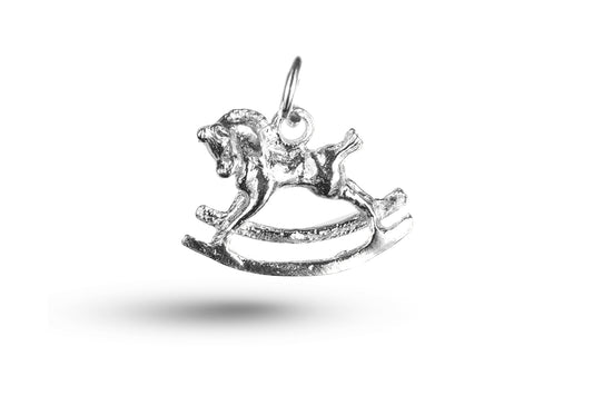 White gold Rocking Horse charm.