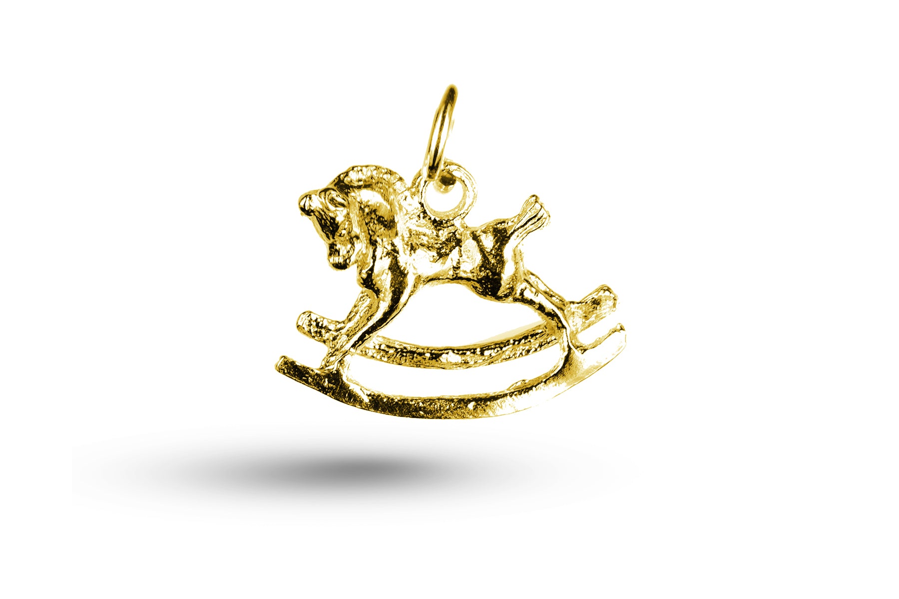 Yellow gold Rocking Horse charm.
