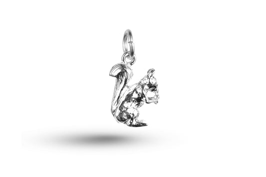 White gold Squirrel charm.