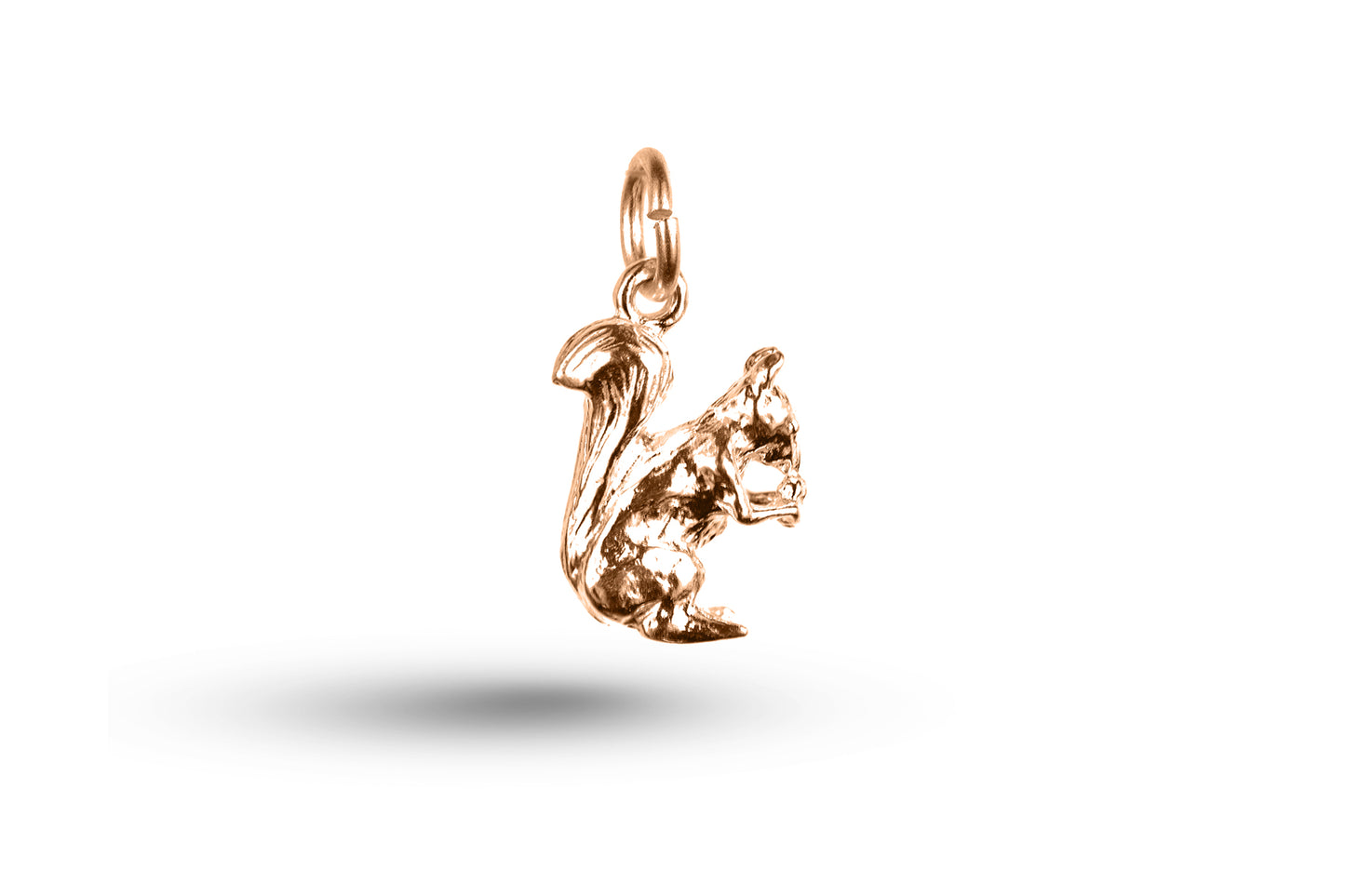 Rose gold Squirrel charm.