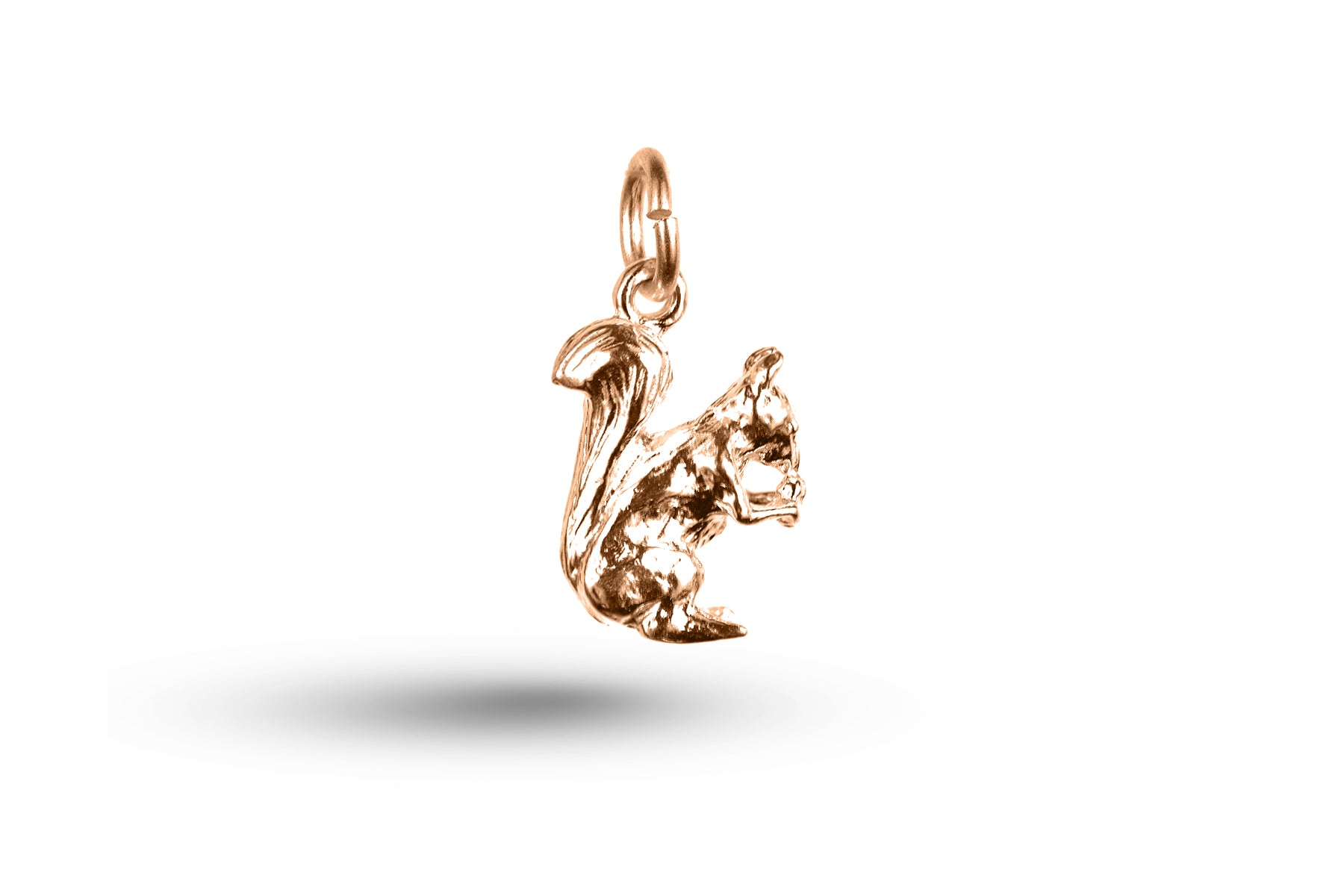 Rose gold Squirrel charm.