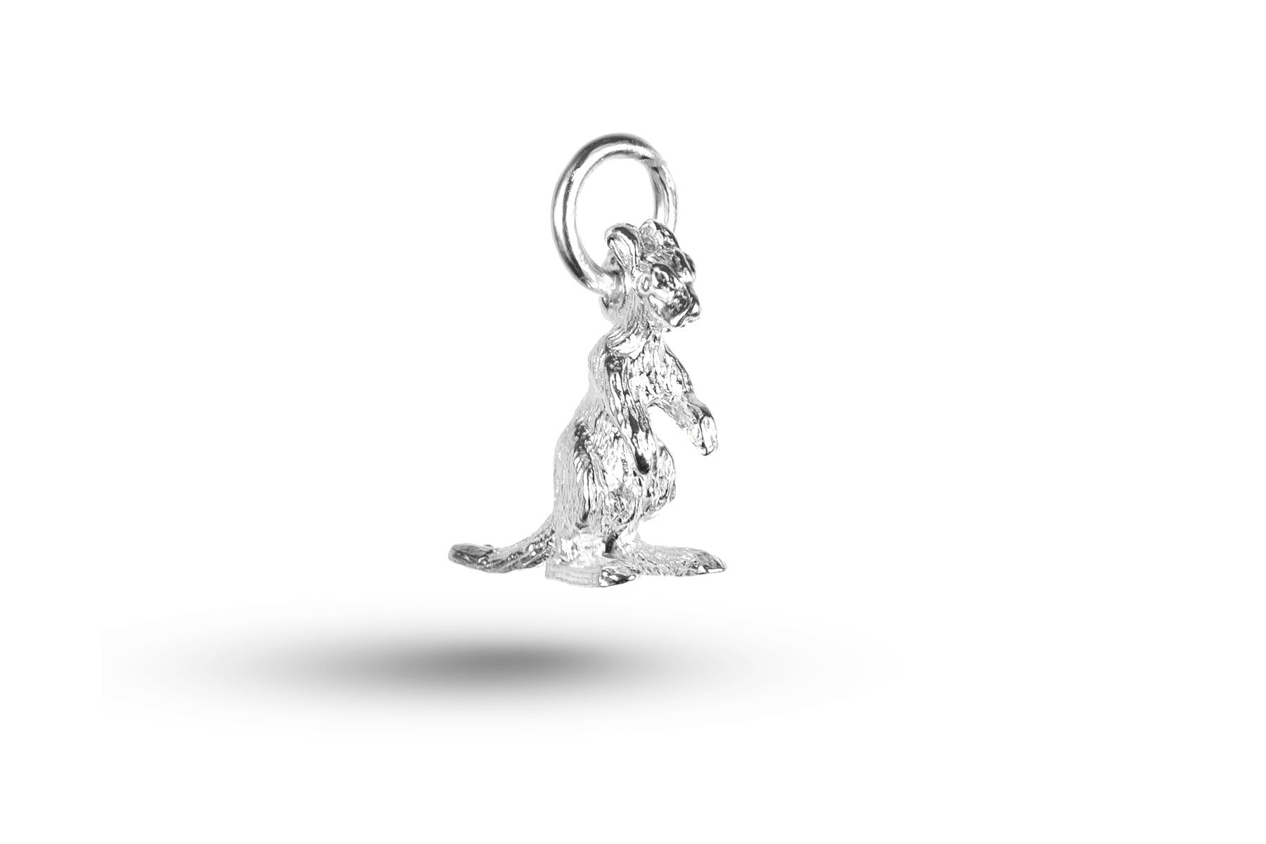 White gold Kangaroo charm.