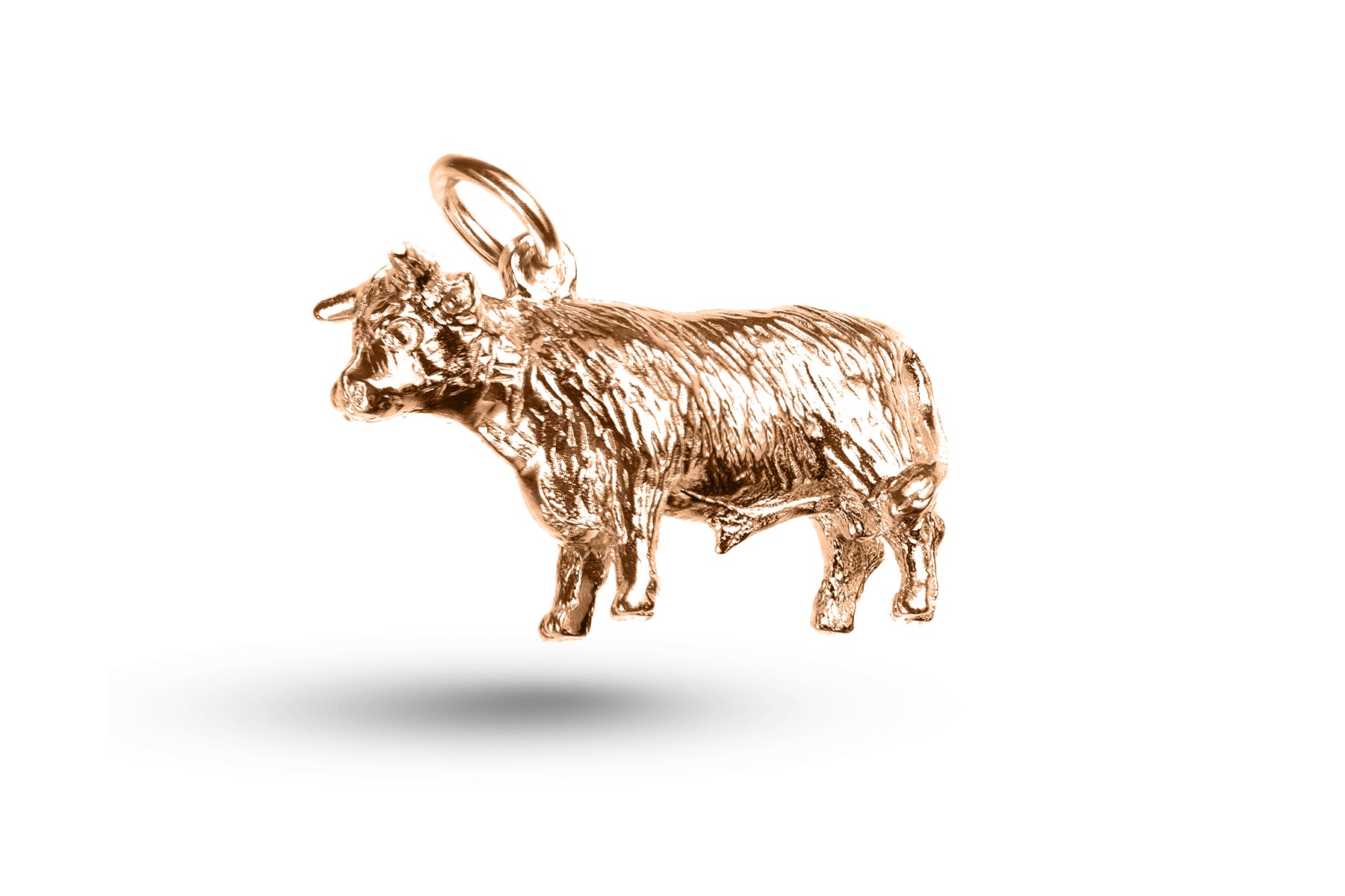 Rose gold Heavy Cow charm.