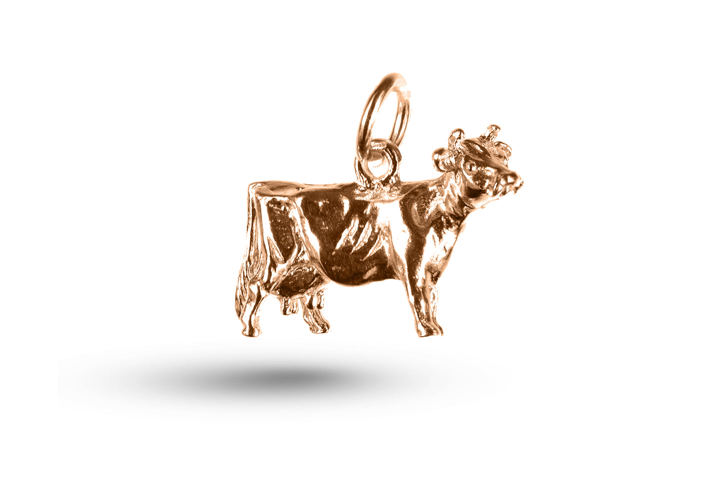 Rose gold Large Cow charm.