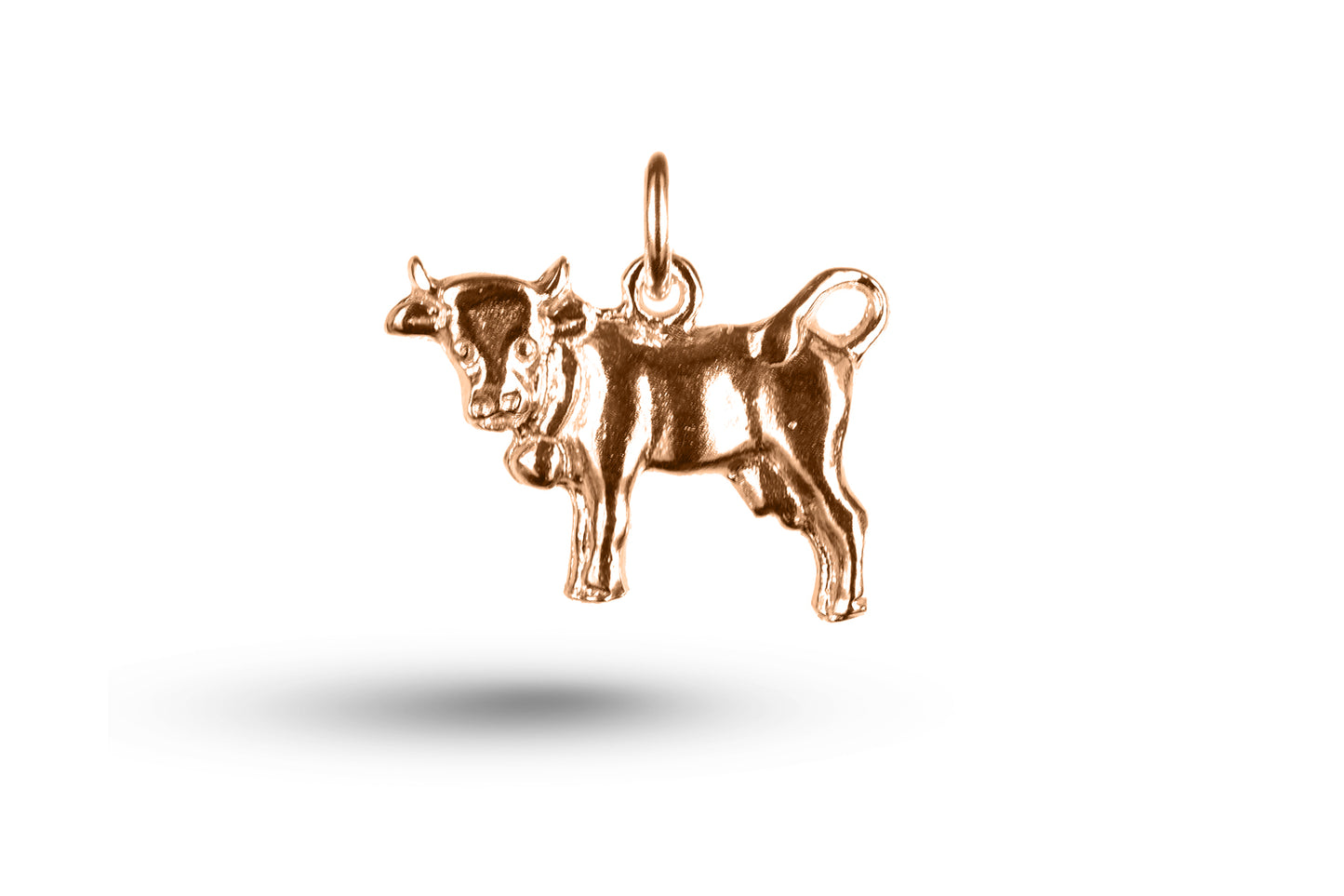 Rose gold Cow with Bell charm.