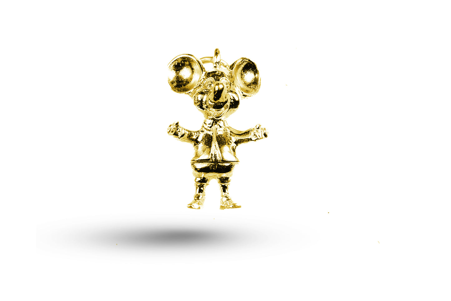 Yellow gold Topo Mouse charm.