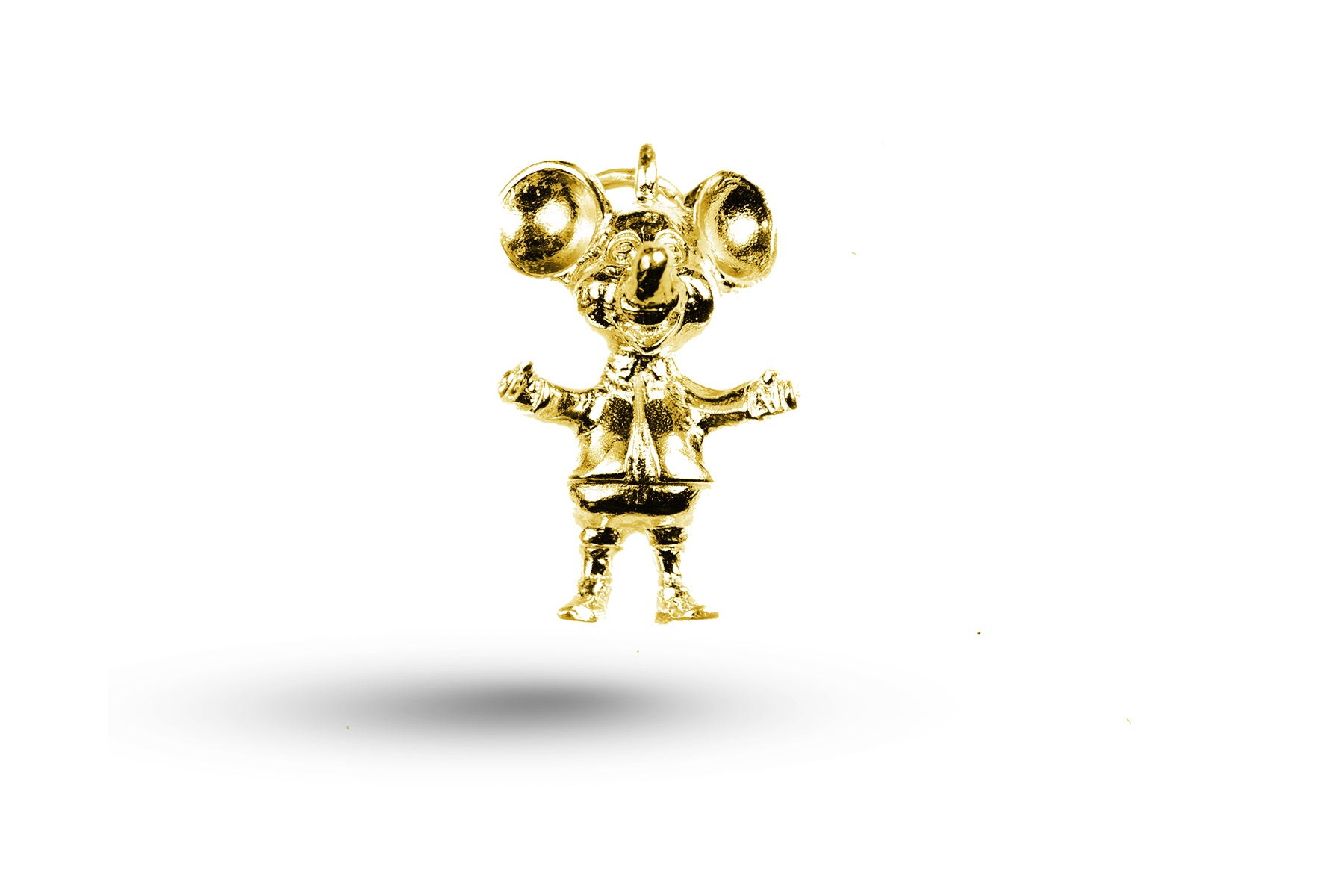 Yellow gold Topo Mouse charm.