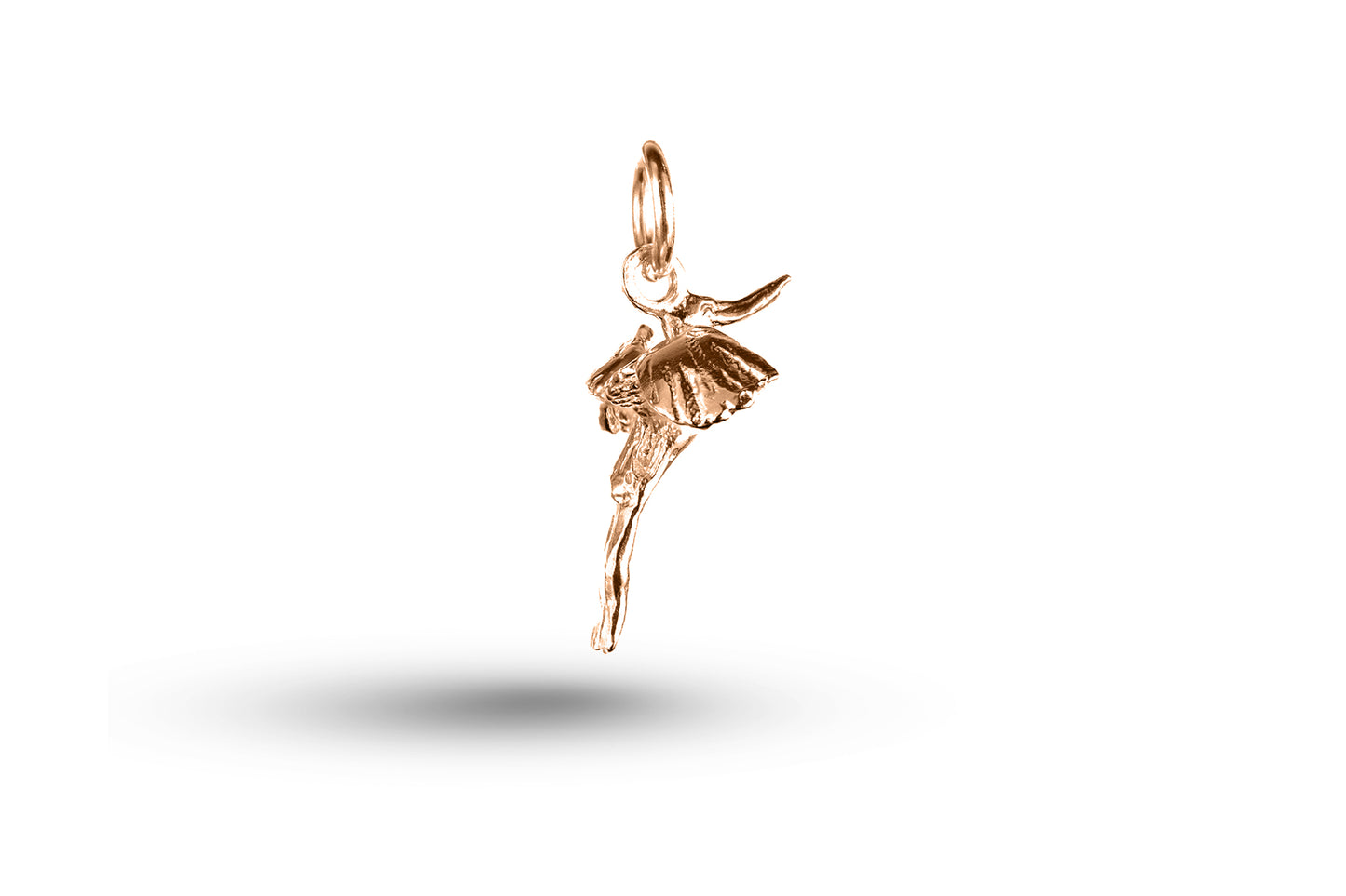 Rose gold Flamingo charm.