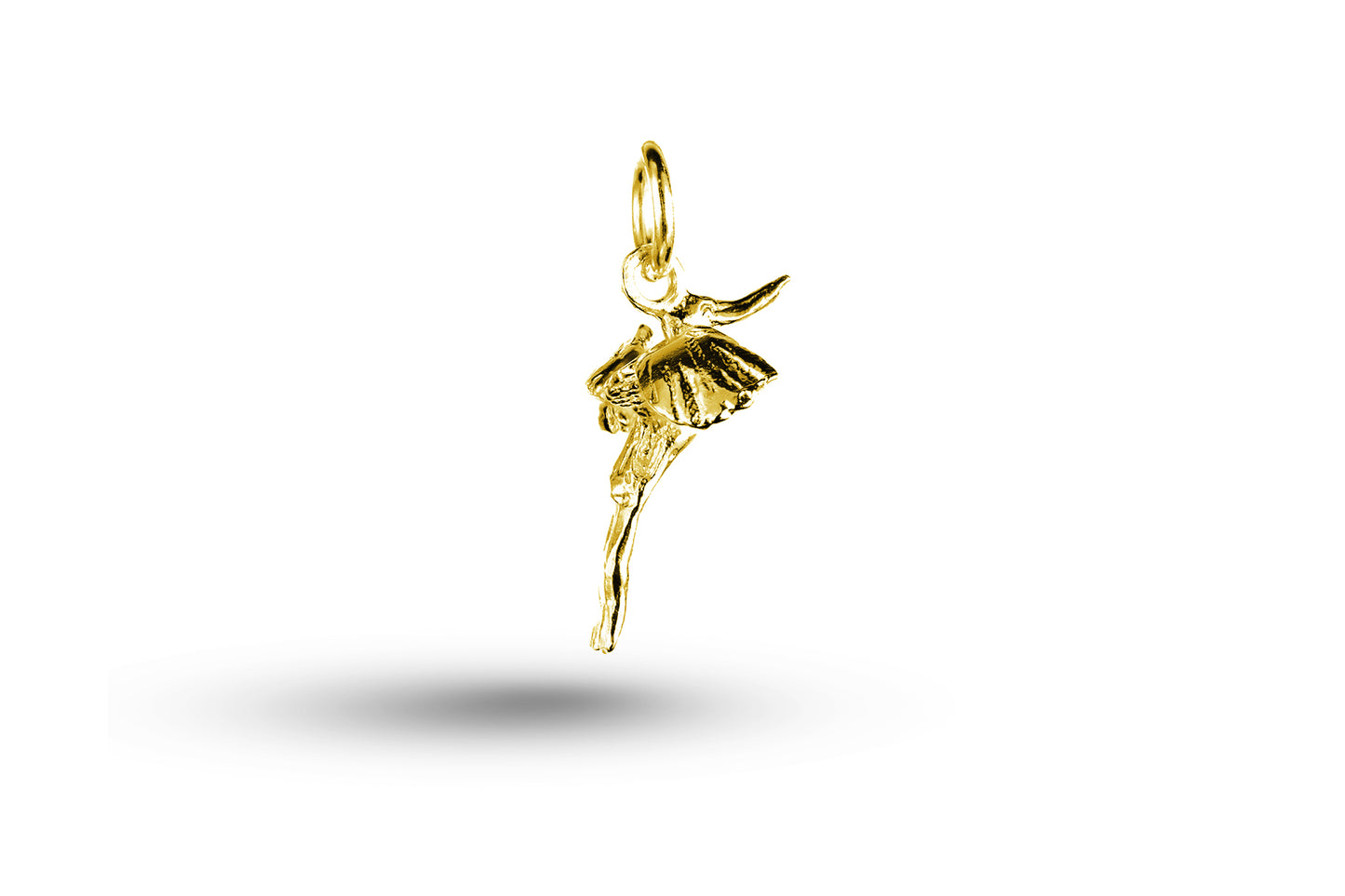 Yellow gold Flamingo charm.