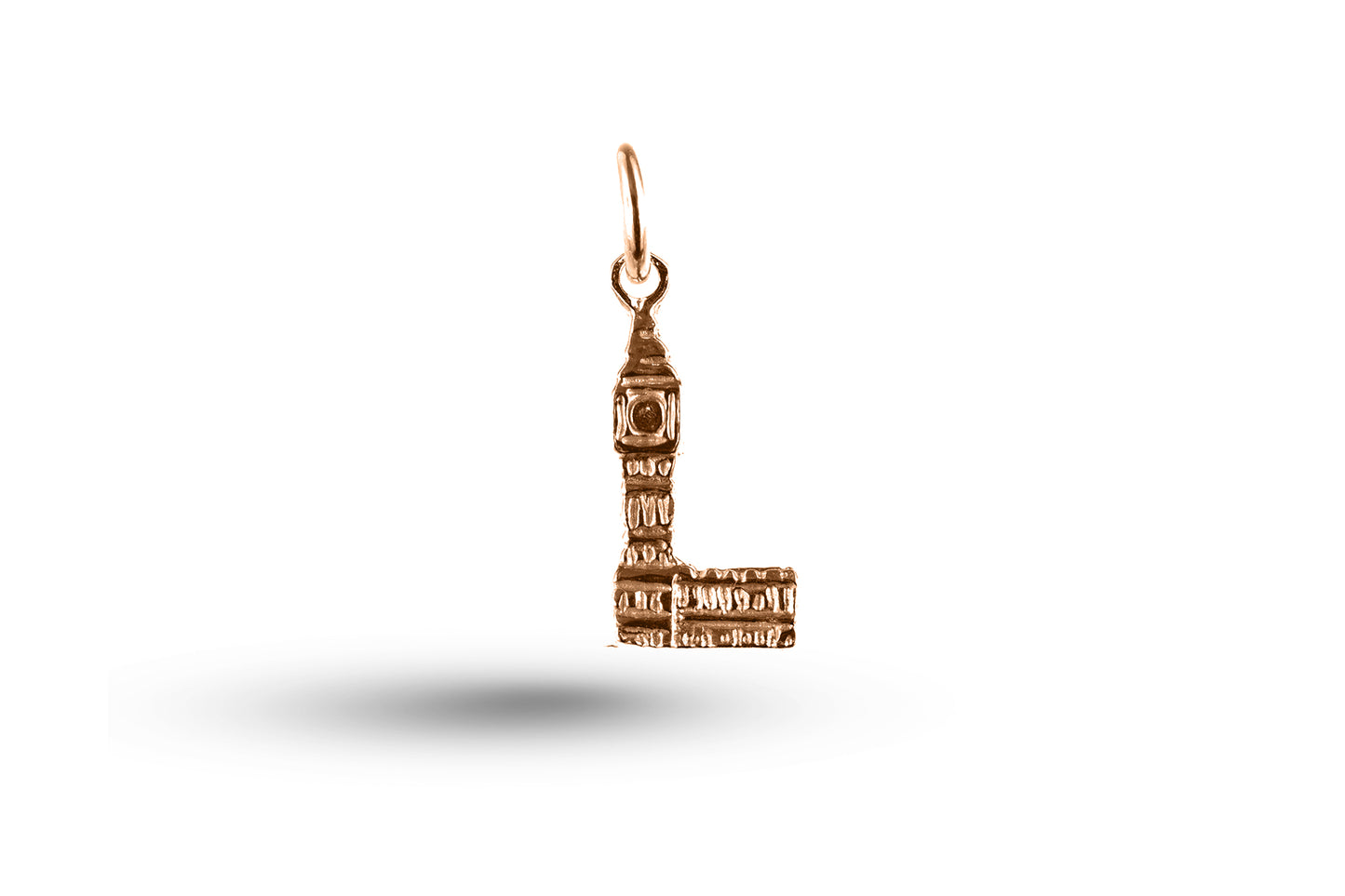 Rose gold Big Ben charm.