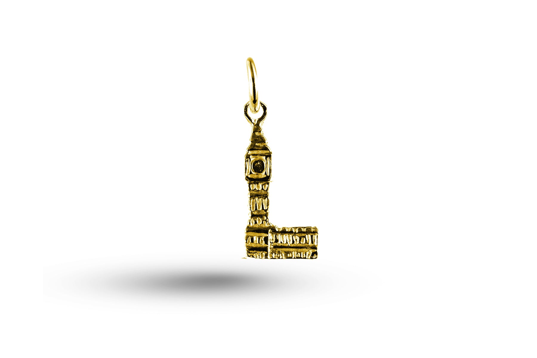 Yellow gold Big Ben charm.