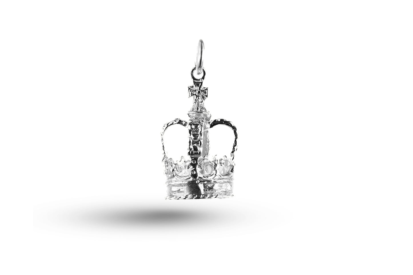 White gold Crown charm.