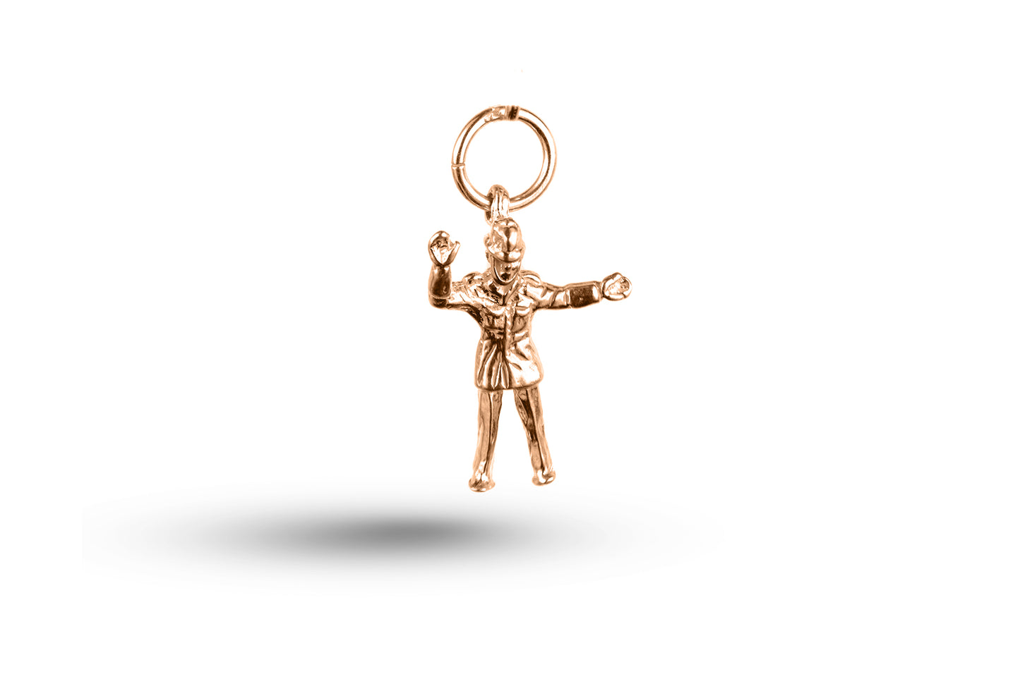 Rose gold Policeman charm.