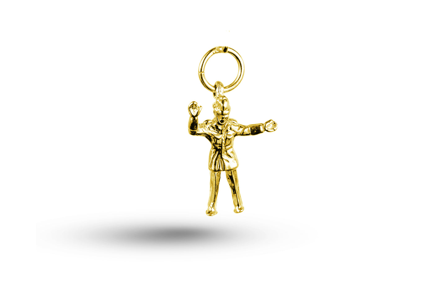 Yellow gold Policeman charm.