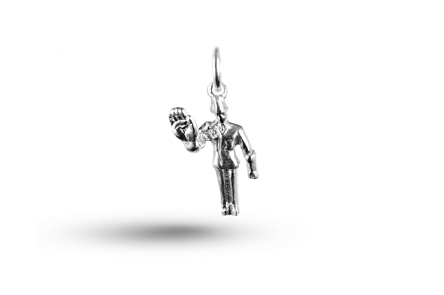 White gold Traffic Policeman charm.