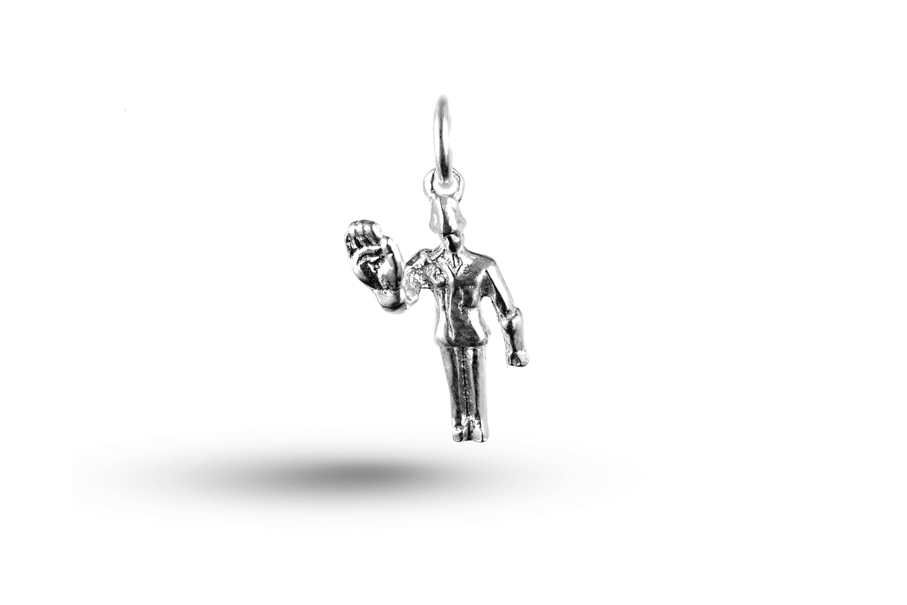 White gold Traffic Policeman charm.