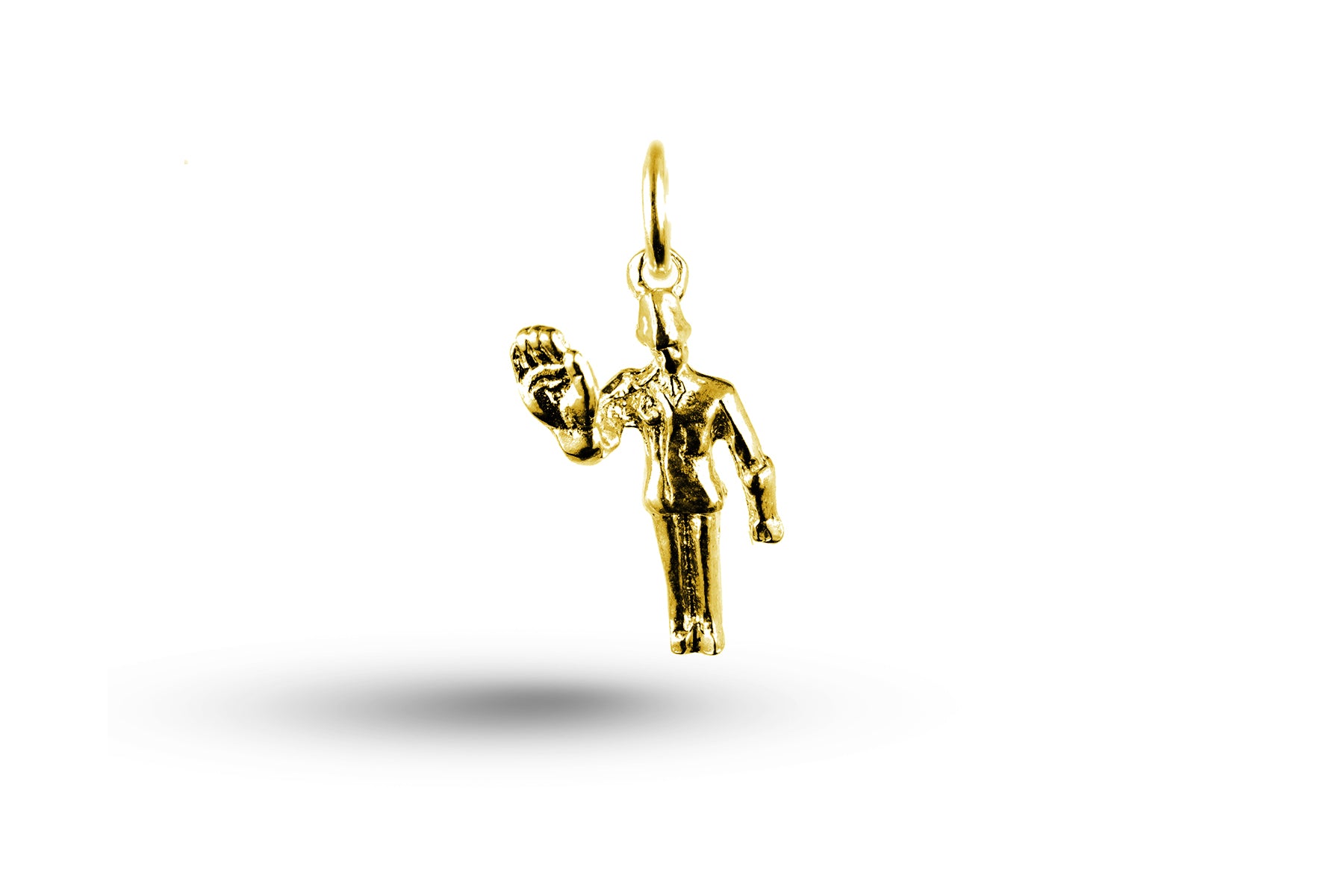 Yellow gold Traffic Policeman charm.