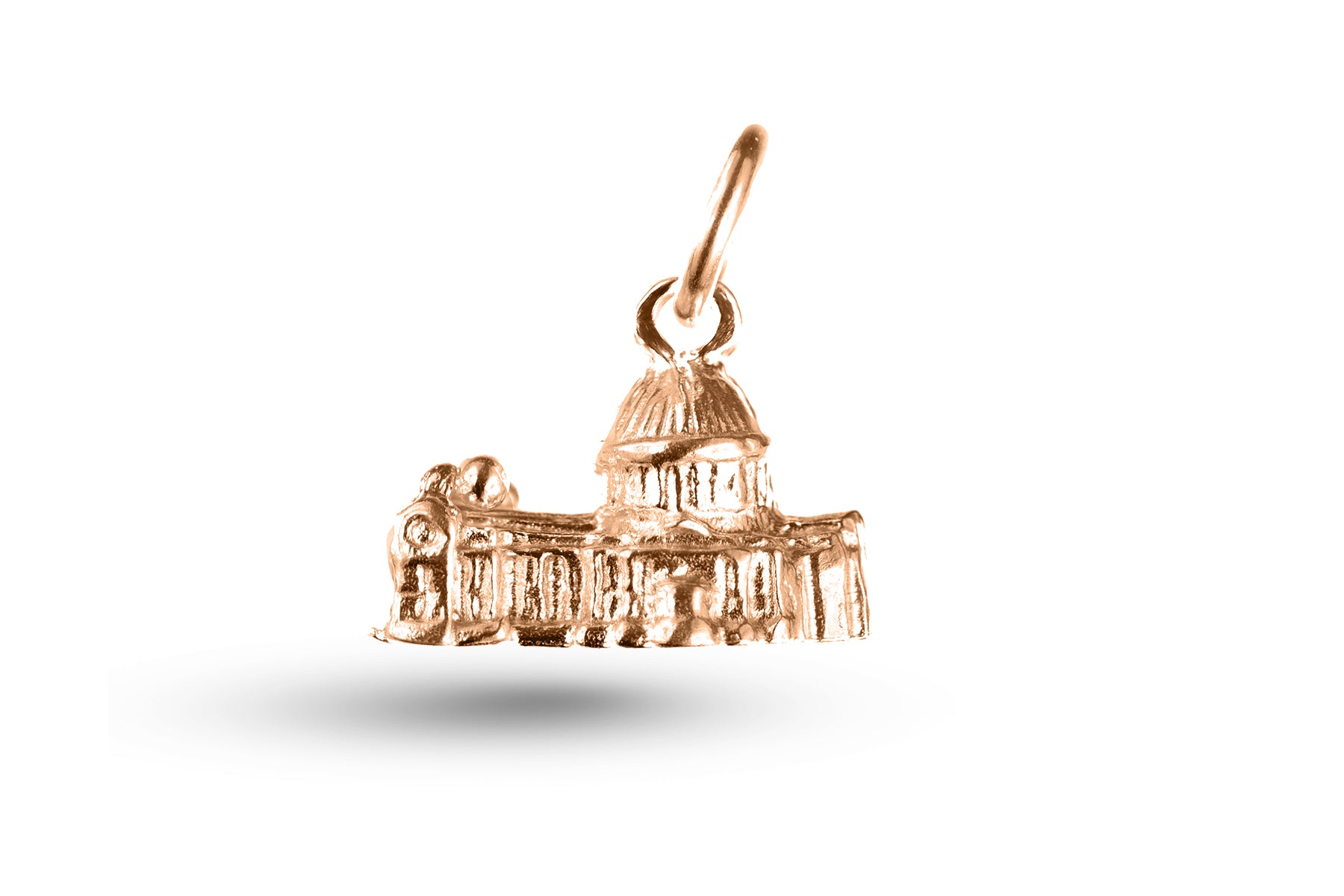 Rose gold St Pauls Cathedral charm.