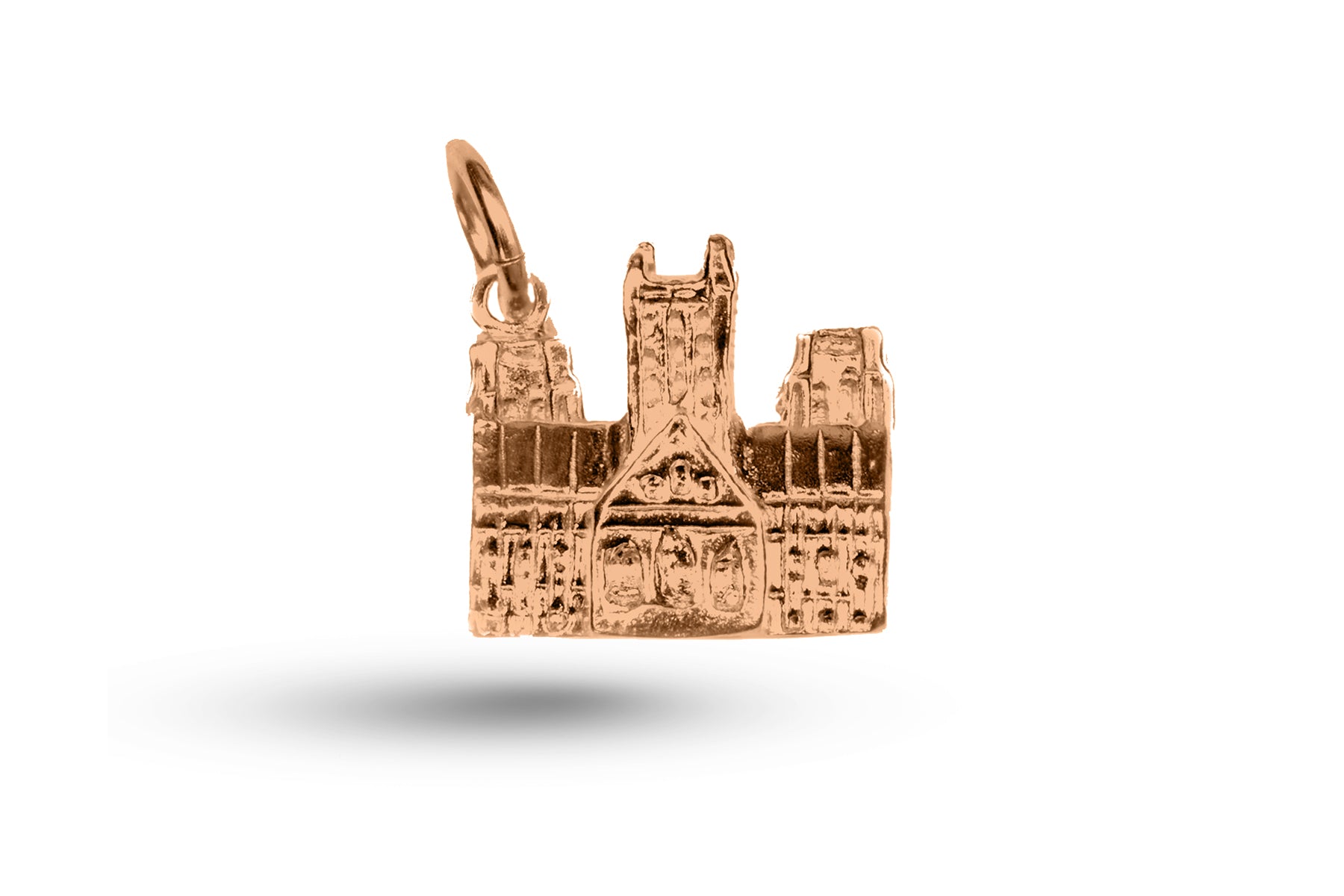 Rose gold Heavy Westminster Abbey charm.