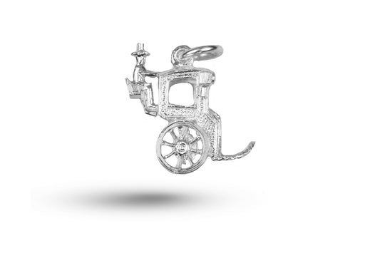 White gold Hanson Cab charm.
