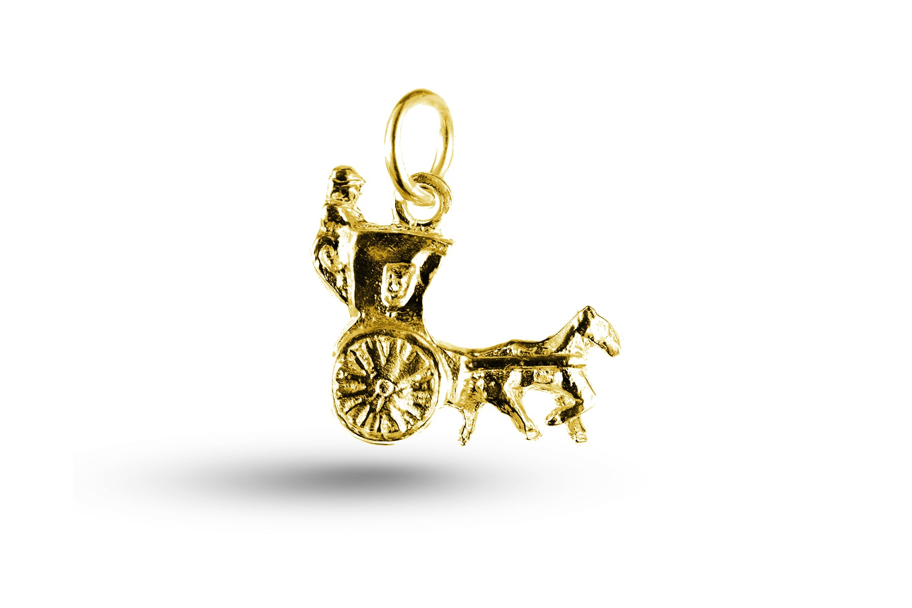 Yellow gold Hanson Cab charm.