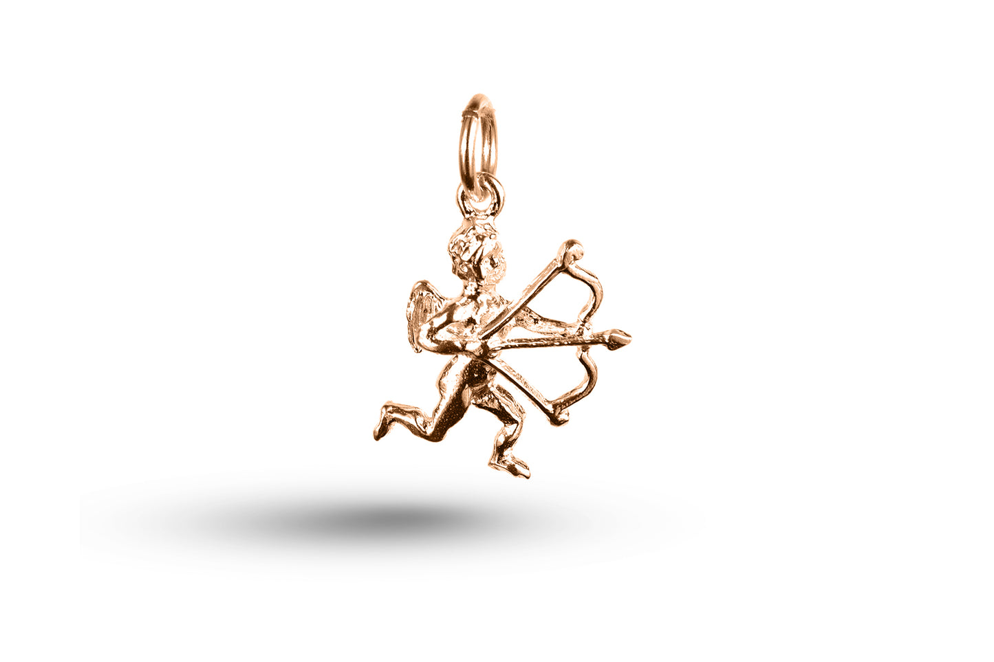 Rose gold Eros charm.