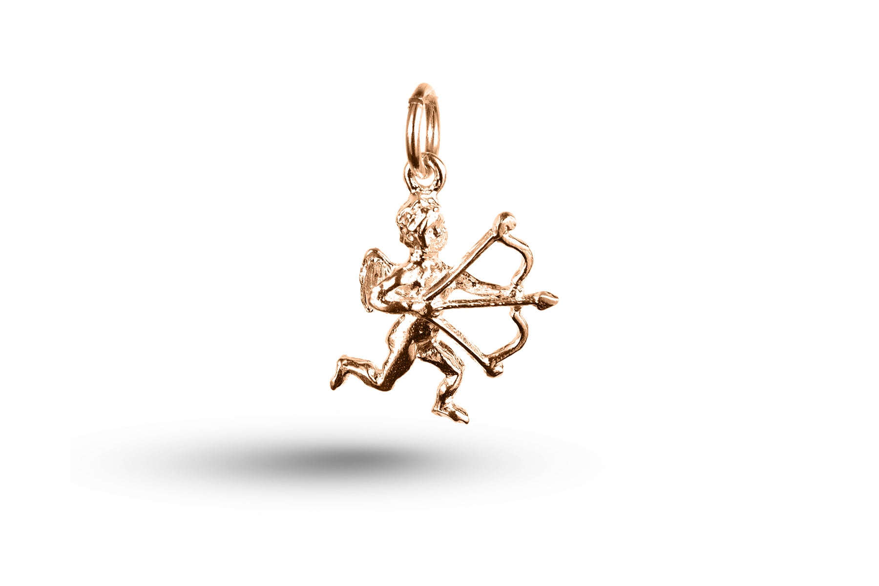 Rose gold Eros charm.