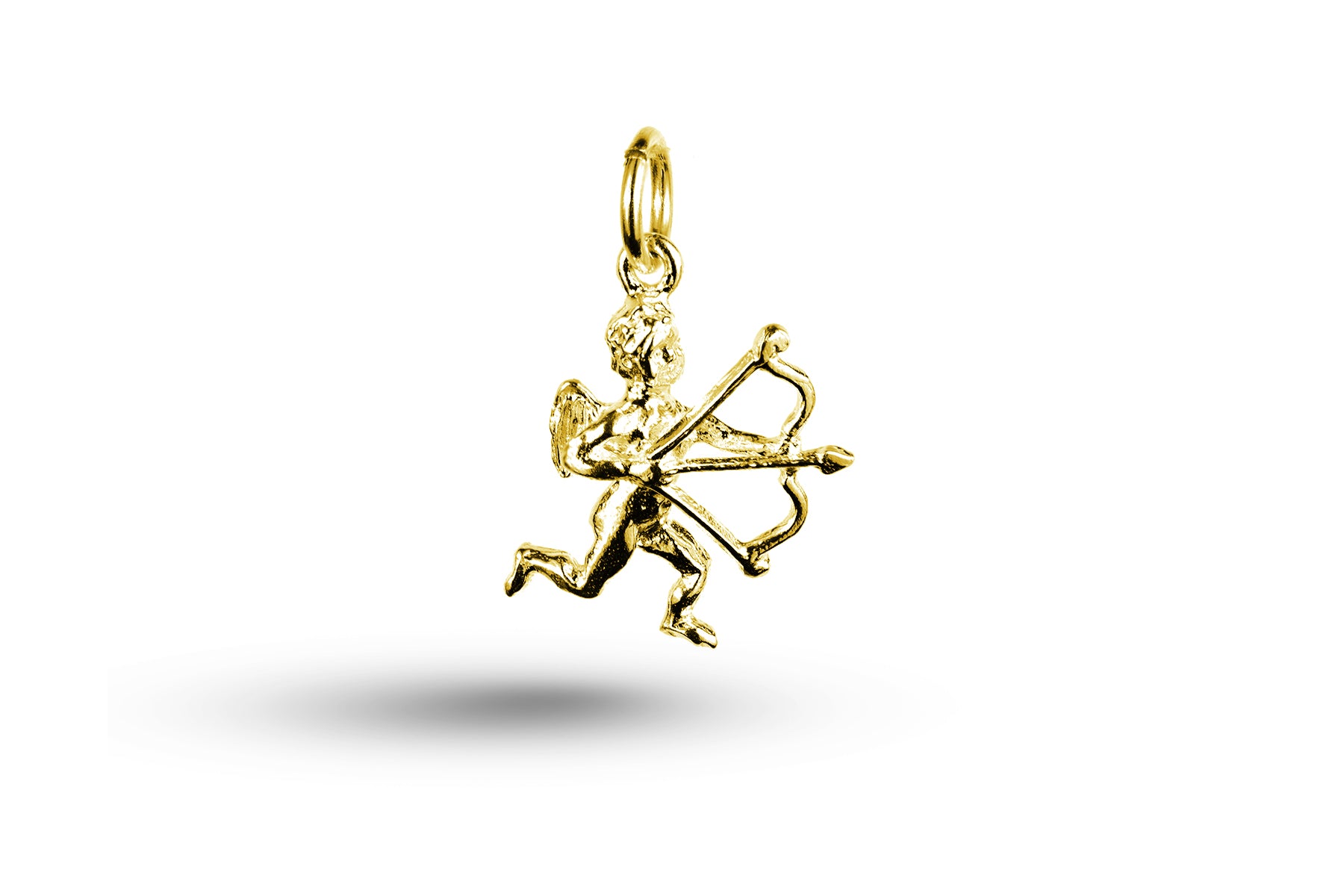 Yellow gold Eros charm.