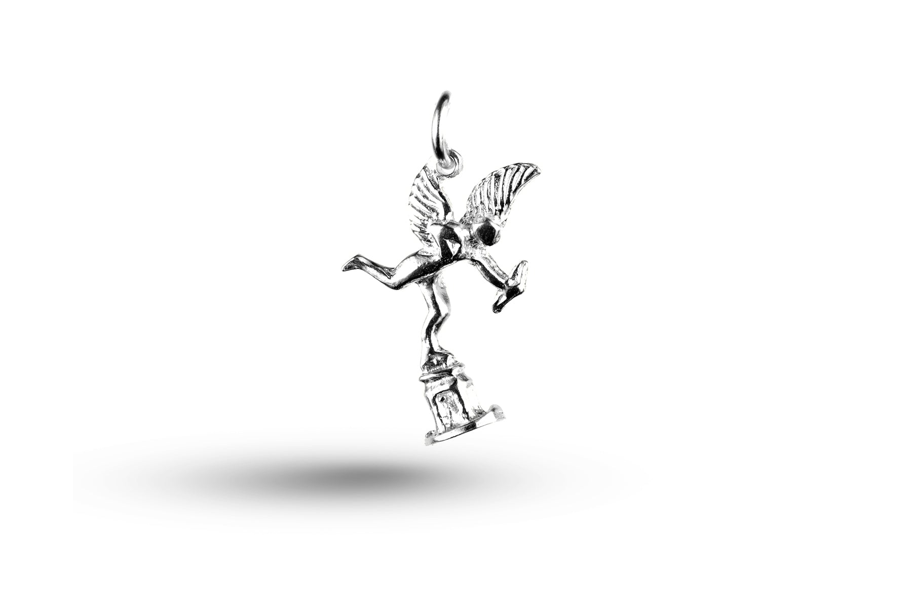 White gold Eros on Stand charm.