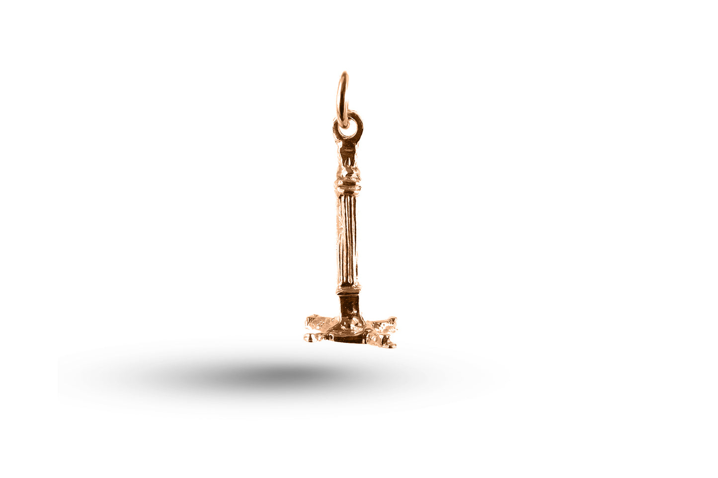 Rose gold Nelsons Column charm.
