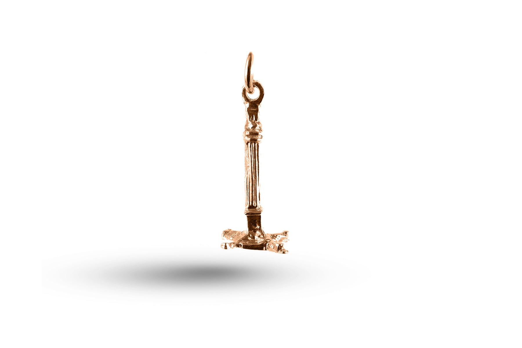 Rose gold Nelsons Column charm.