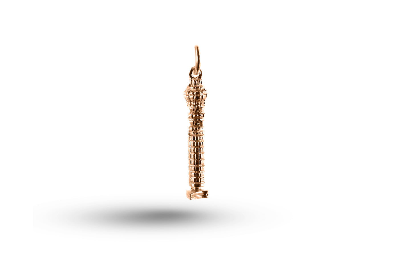 Rose gold Telecom Tower charm.
