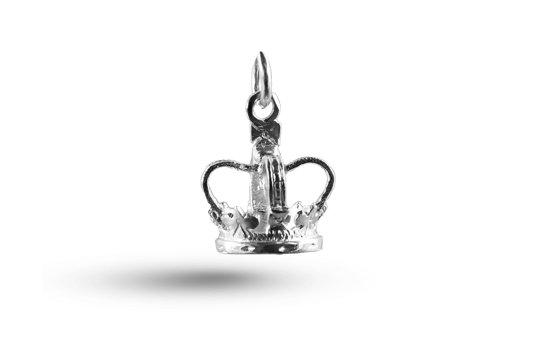 White gold Crown, Orb and Sceptre charm.