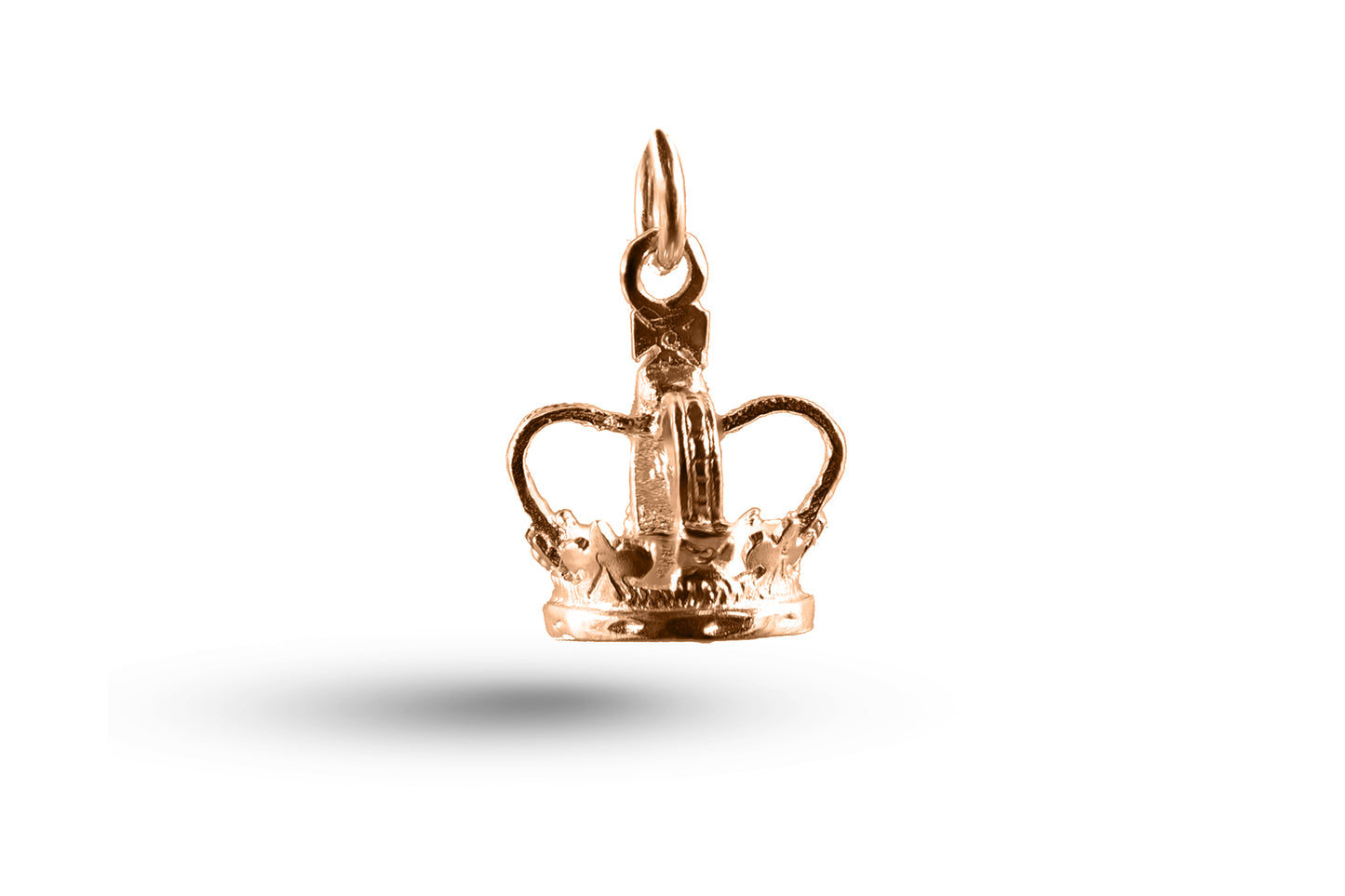 Rose gold Crown, Orb and Sceptre charm.