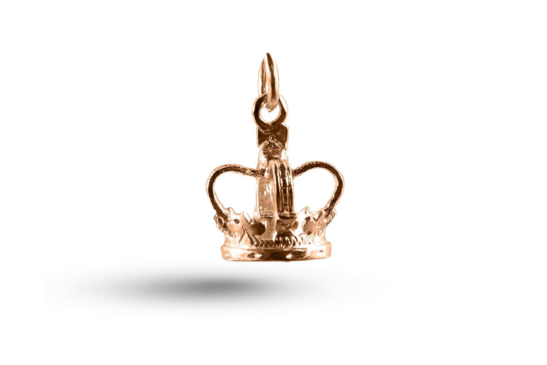 Rose gold Crown, Orb and Sceptre charm.