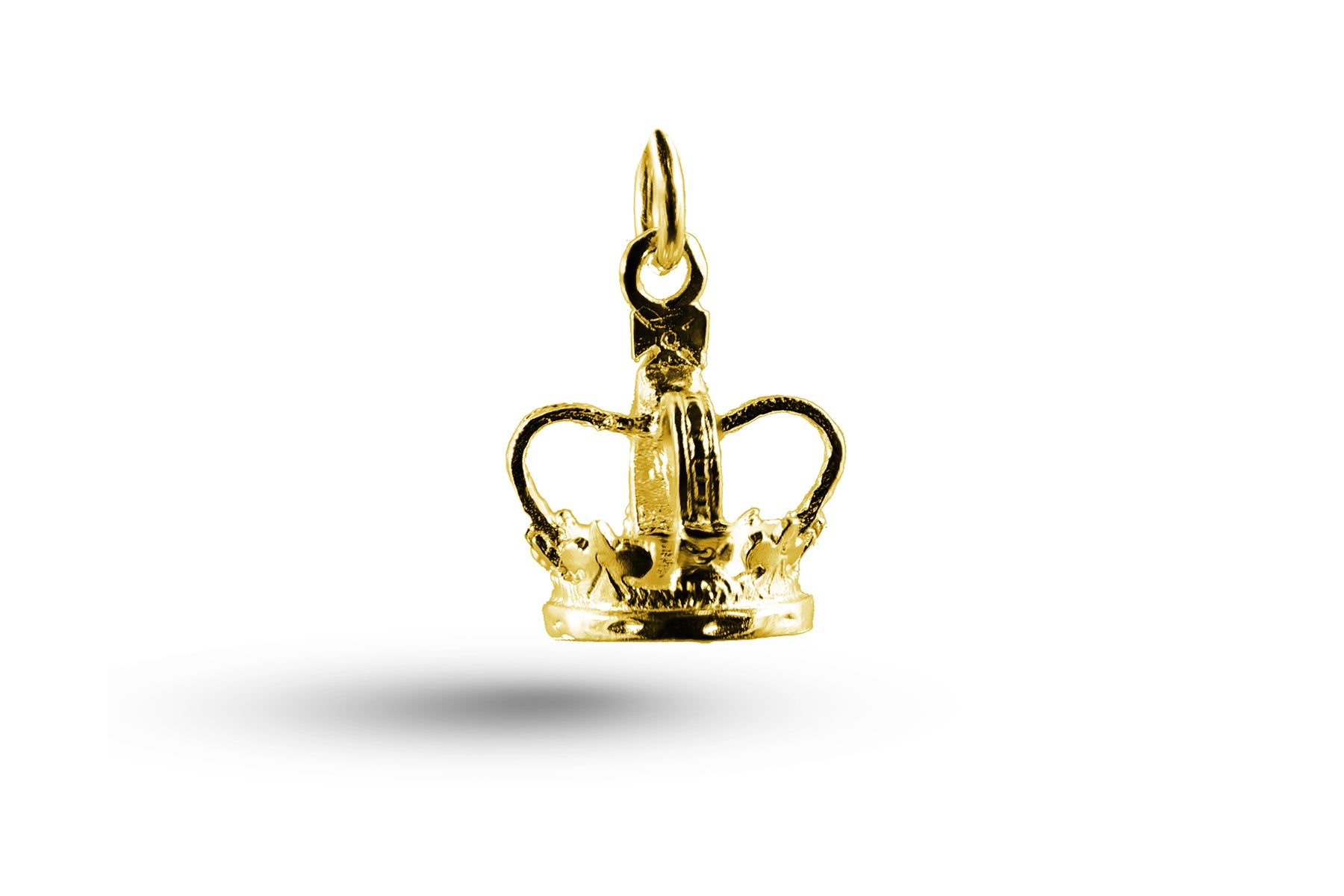Yellow gold Crown, Orb and Sceptre charm.
