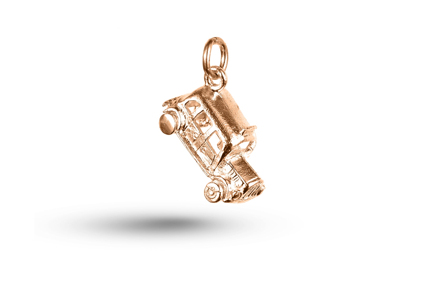 Rose gold London Taxi Cab charm.